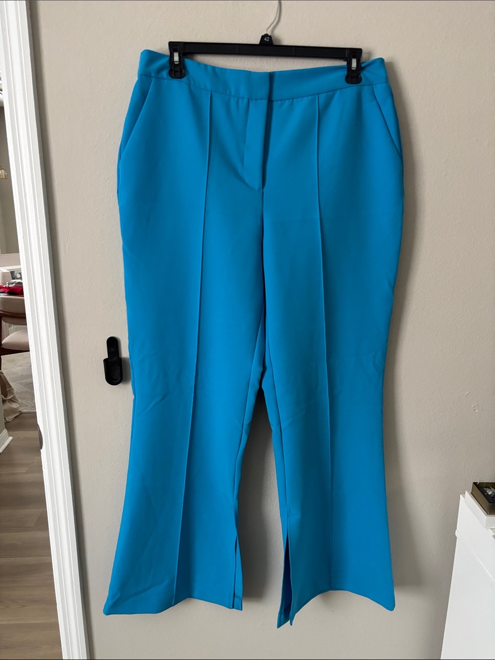 River Island Tailored Turquoise Flare Women's Dress Pants